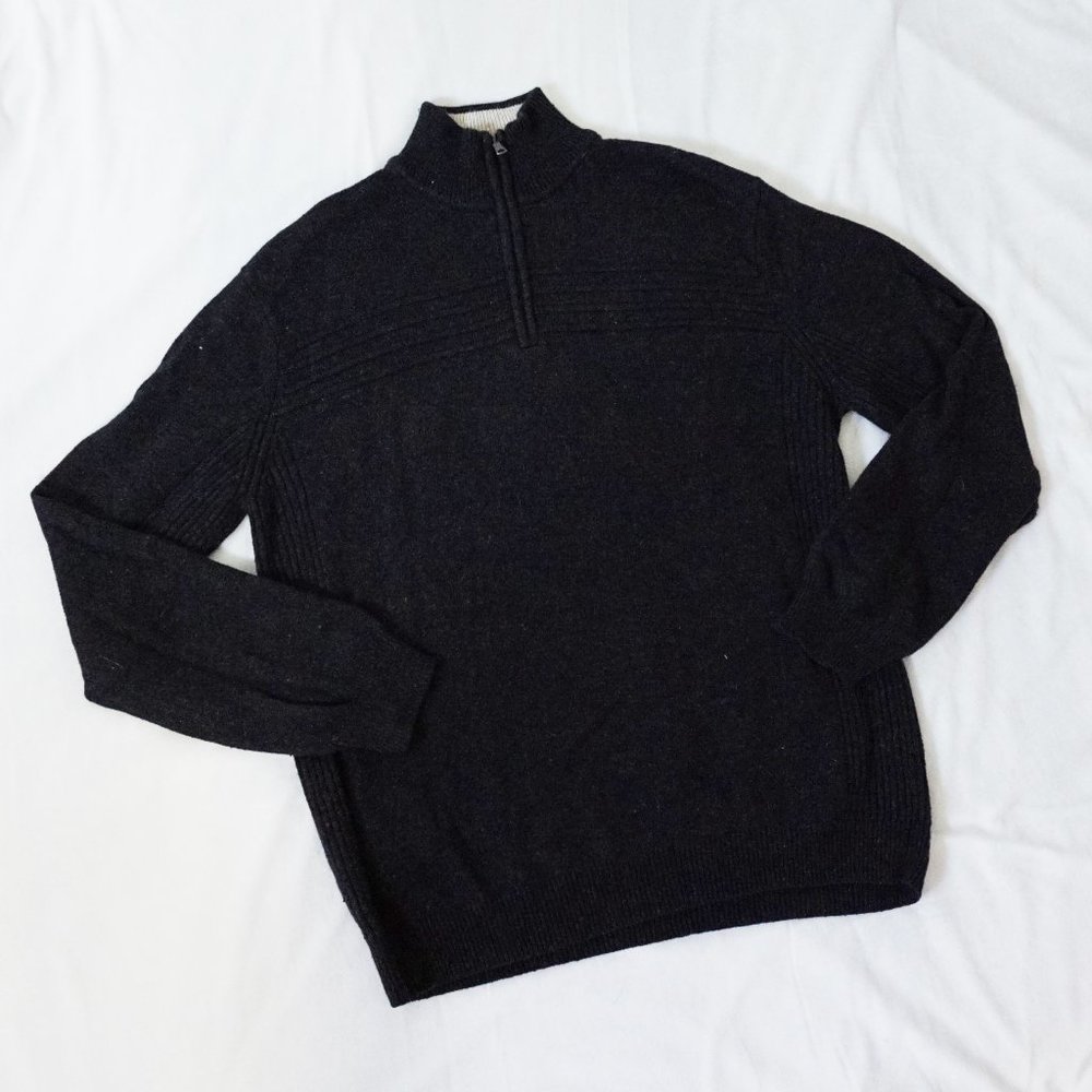 Crazy Horse by Claiborne Charcoal 1/4 Zip